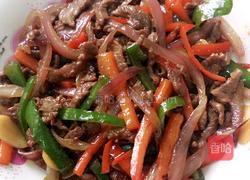 双椒牛肉丝的做法图解6