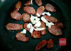 蒜苔炒腊肠的做法图解12