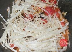 金针菇炒西红柿的做法图解6