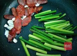 蒜苔炒腊肠的做法图解13