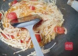 金针菇炒西红柿的做法图解7