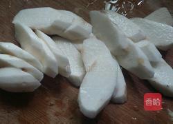 黑木耳炒山药的做法图解2