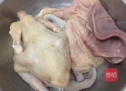 猪肚浸鸡的做法图解1