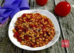 番茄黄豆的做法图解11