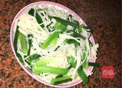 蒜苗拌金针菇的做法图解7