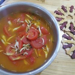 西红柿蟹角汤