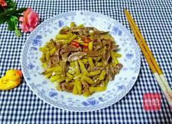 酸豆角炒鸡胗的做法图解13