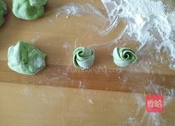 绿玫瑰花卷的做法图解9