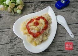 水果炒饭的做法图解6