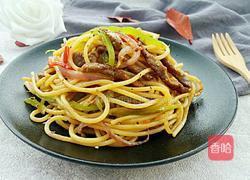 黑椒牛柳炒意粉的做法图解13
