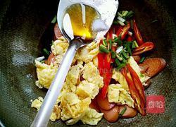 火腿肠炒鸡蛋的做法图解7