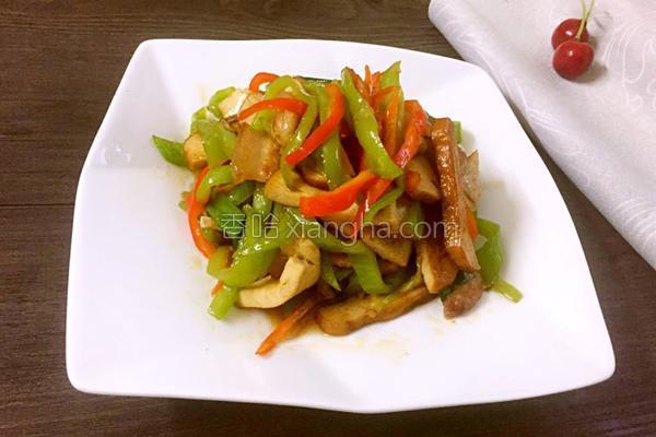 大蒜炒豆干