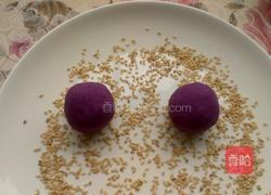 紫薯芝麻饼的做法图解6