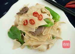 干豆腐皮炒辣椒的做法图解8