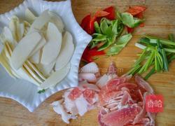 高笋炒肉的做法图解1