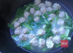 小白菜丸子汤的做法图解11