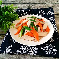 杏鲍菇炒胡萝卜的做法[图]