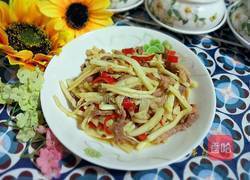 茭白肉丝的做法图解7