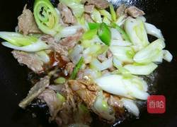 大葱爆肉的做法图解6