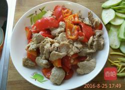 丝瓜彩椒炒肉的做法图解5