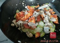 丝瓜彩椒炒肉的做法图解8