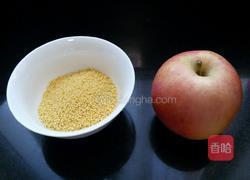 苹果小米粥的做法图解1