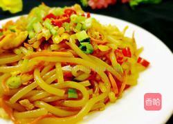 鸡蛋炒米线的做法图解12