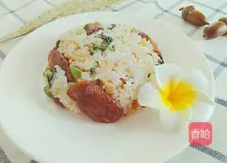 Cantonese Sausage Fried Rice Recipe Illustration 7