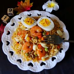 虾仁什锦炒面的做法[图]