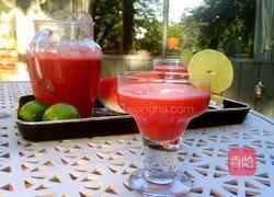 西瓜青柠果汁的做法图解7