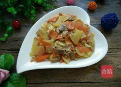 土豆胡萝卜片炒肉的做法图解9