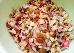 简易版生煎包（杏鲍菇洋葱猪肉馅）的做法图解5