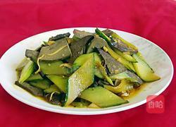黄瓜炒猪肝的做法图解8
