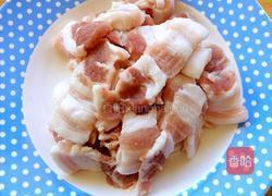 大蒜炒肉片的做法图解2