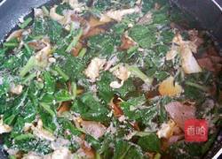 青菜猪肝汤的做法图解6