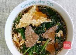 青菜猪肝汤的做法图解7