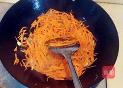 胡萝卜丝炒肉的做法图解7