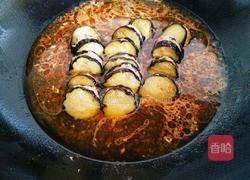 油炸茄子酿肉的做法图解6