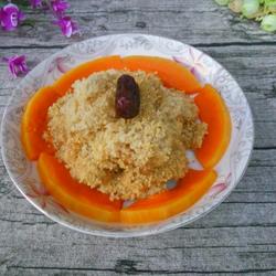 南瓜小米蒸肉的做法[图]