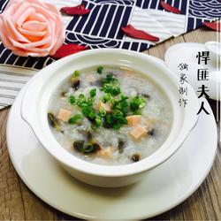 皮蛋火腿粥的做法[图]
