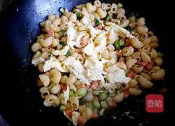 黄瓜火腿蛋炒烟斗意面的做法图解17