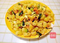 黄瓜火腿蛋炒烟斗意面的做法图解19