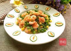 青豆玉米炒虾仁的做法图解7