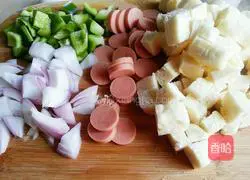 Illustration of how to make fried steamed buns 2