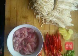 金针菇肉丝的做法图解2