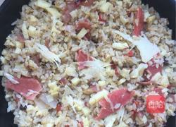 烤肠焗饭的做法图解2