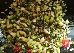 抱腌菜炒毛豆的做法图解7