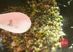 抱腌菜炒毛豆的做法图解9