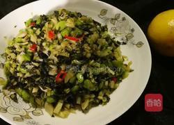 抱腌菜炒毛豆的做法图解11