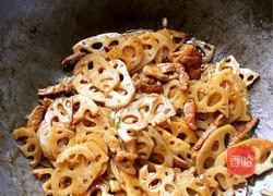 莲藕炒肉的做法图解6